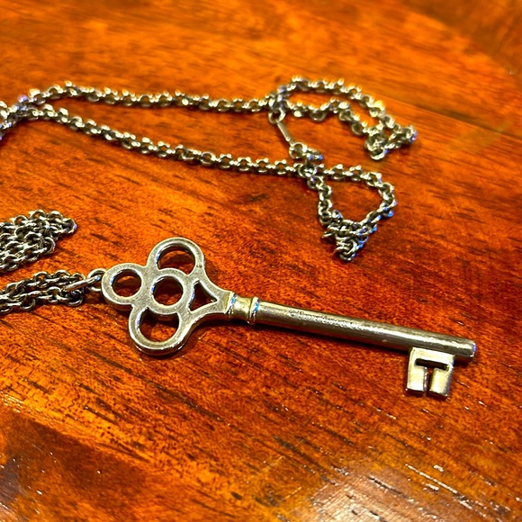 Tiffany & Co. Jewelry - Tiffany & Co. Silver crown Key and chain Necklace both marked Tiffany and 925